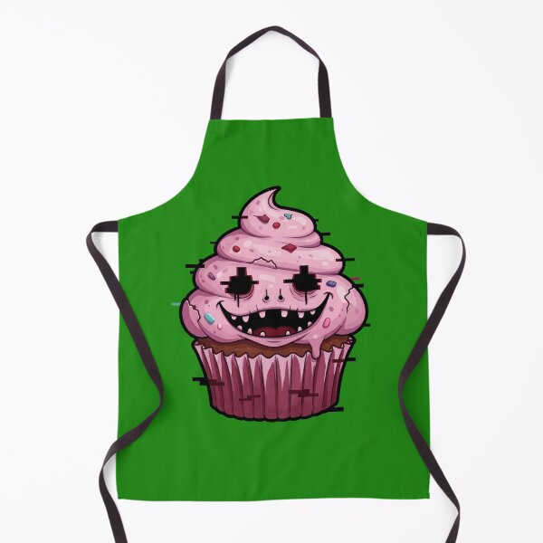 Item preview, Glitch Horror Cupcake Cartoon Art Design by EgyApe designed and sold by egyape ⭐⭐⭐⭐⭐.