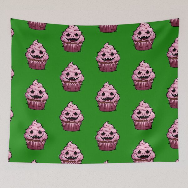 Item preview, Glitch Horror Cupcake Cartoon Art Design by EgyApe designed and sold by egyape ⭐⭐⭐⭐⭐.