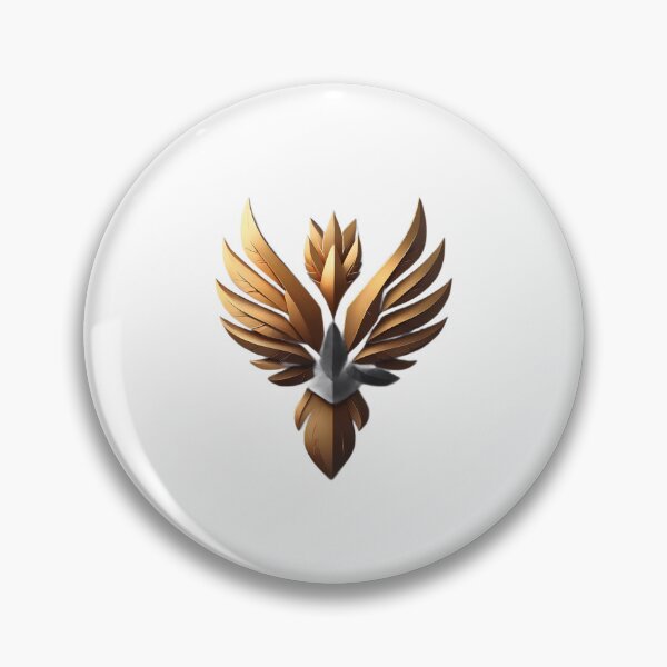 Item preview, Golden Eagle Emblem Metallic Finish Gold  Logo Design designed and sold by ART ATTACK ZONE.