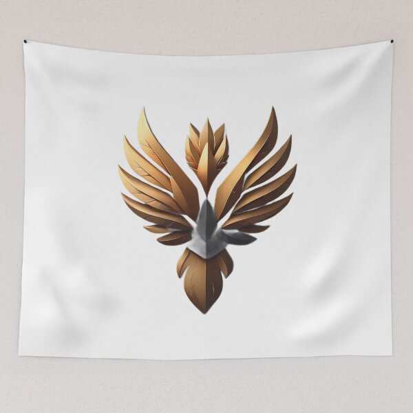 Item preview, Golden Eagle Emblem Metallic Finish Gold  Logo Design designed and sold by ART ATTACK ZONE.