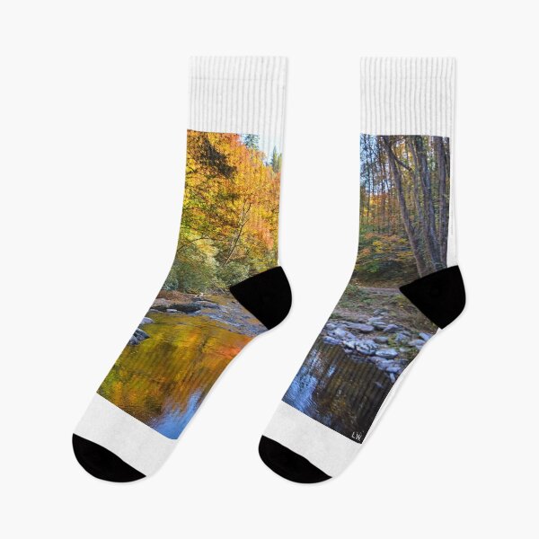Item preview, Reflection On Autumn Deep Creek Great Smokey Mountains National Park  designed and sold by LisaWootenPhoto.