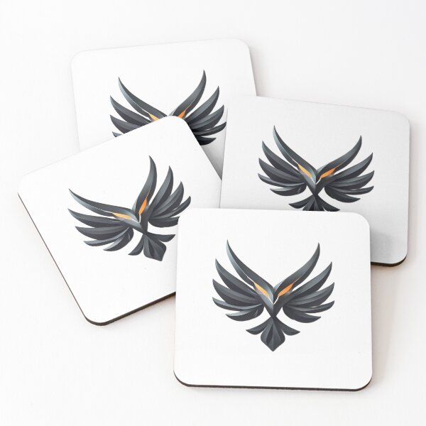 Item preview, Black Eagle Emblem Metallic Finish Gold  Logo Design designed and sold by ART ATTACK ZONE.