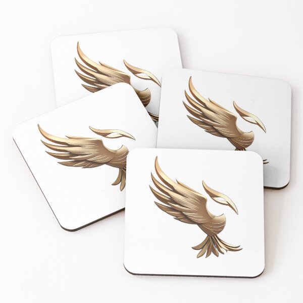 Item preview, Golden Eagle Lineart Metallic Finish Gold  Logo Design designed and sold by ART ATTACK ZONE.