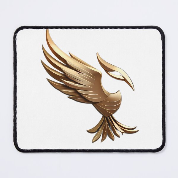 Item preview, Golden Eagle Lineart Metallic Finish Gold Logo Design designed and sold by ART ATTACK ZONE.