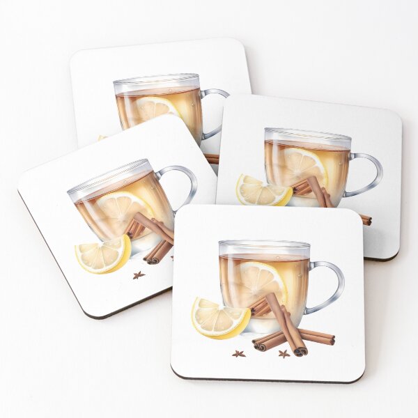 Item preview, Watercolors Hot Toddy Drink Lemon Spice Chill Vibes designed and sold by ART ATTACK ZONE.