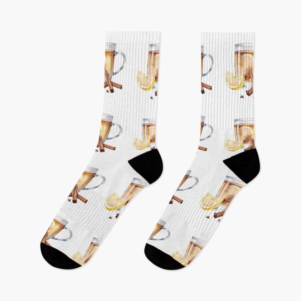Item preview, Watercolors Hot Toddy Drink Lemon Spice Chill Vibes designed and sold by ART ATTACK ZONE.