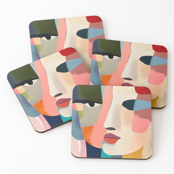Item preview, Copy of Copy of Abstract faces oil painting art designed and sold by Adorarts.