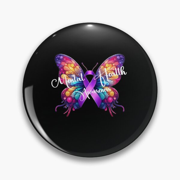Item preview, Butterfly Motivational Mental Health Awareness Pink Ribbon Men Women designed and sold by Creat-Des.