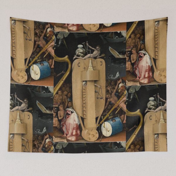 Item preview, Renaissance Surreal World - A Tribute to Bosch - Hurdy Gurdy designed and sold by VintageManiac.