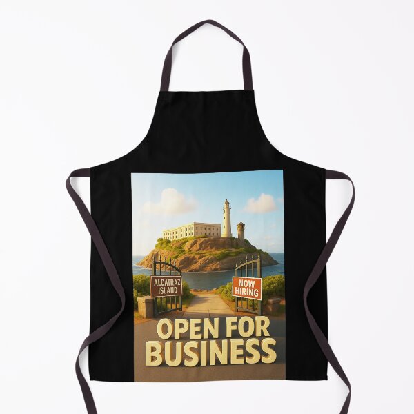 Item preview, Alcatraz Island – Open for Business Funny 3D Poster designed and sold by MySheetMusicArt.