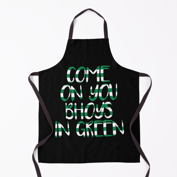Item preview, COME ON YOU BHOYS IN GREEN, Glasgow Celtic Football Club Green and White Text Design designed and sold by MacPean.