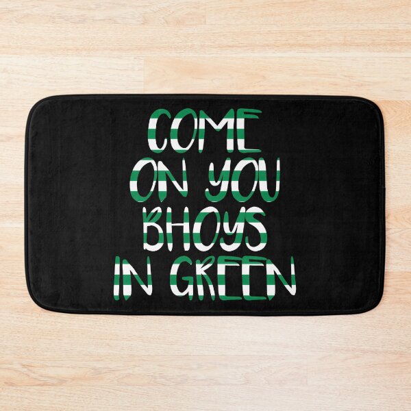 Item preview, COME ON YOU BHOYS IN GREEN, Glasgow Celtic Football Club Green and White Text Design designed and sold by MacPean.