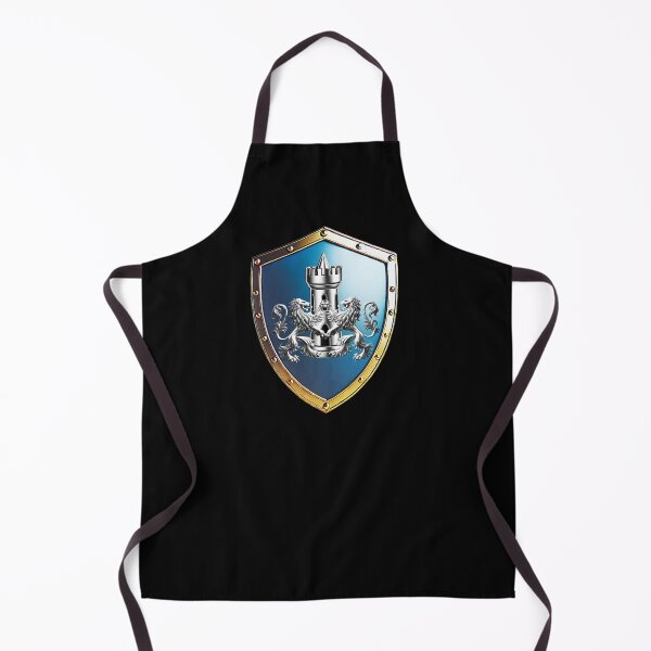 Item preview, Kelly Heraldic Shield Silver Lions and Tower Emblem designed and sold by Highlandkings.