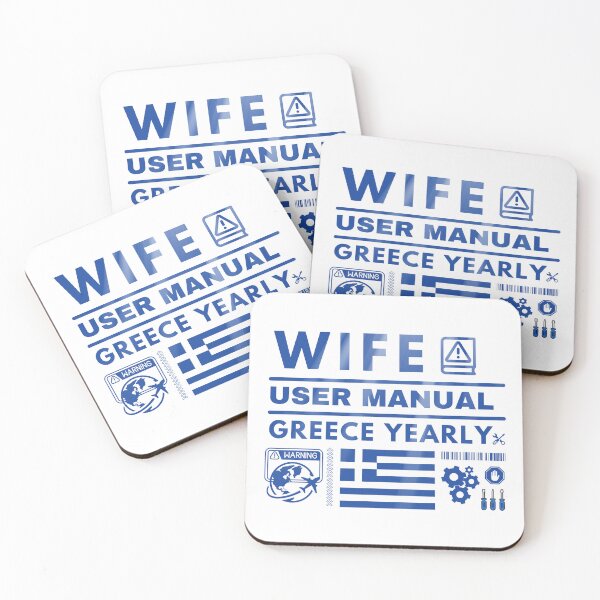 Item preview, Wife User Manual – Greece Yearly Edition Funny Greek T-Shirt designed and sold by Olive&Om.