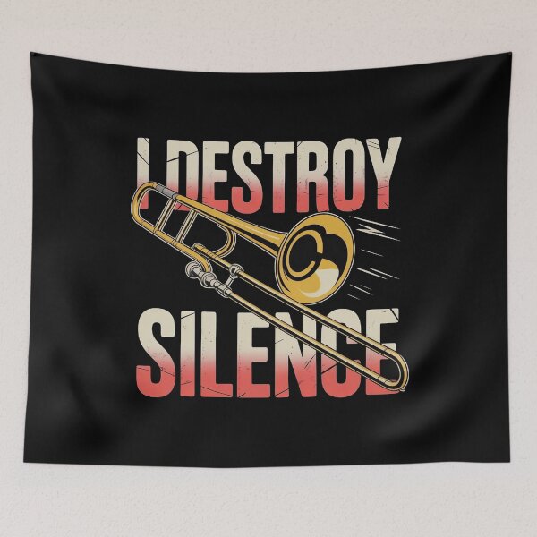 Item preview, I Destroy Silence Recto Trombone designed and sold by Redgiant87x.