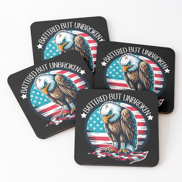 Item preview, Battered but not broken - eagle designed and sold by EvergreenWhimsy.