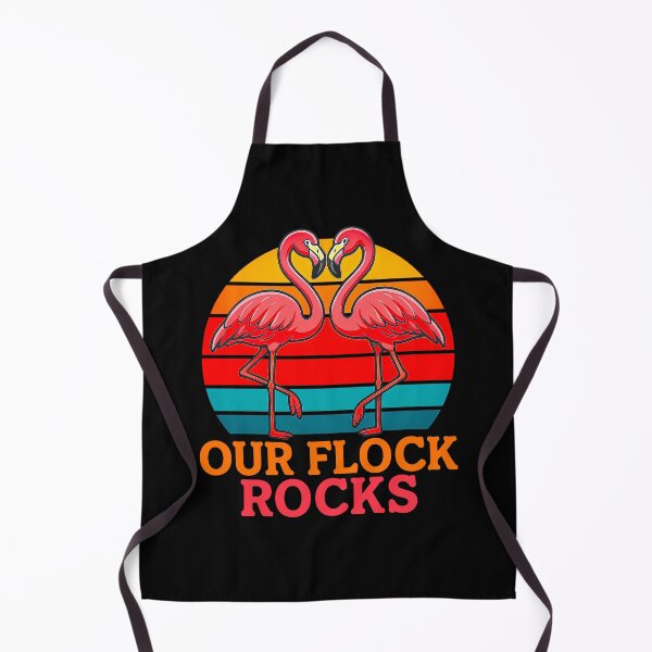 Item preview, Our Flock Rocks Retro Flamingo Design designed and sold by Amanda's Factory.