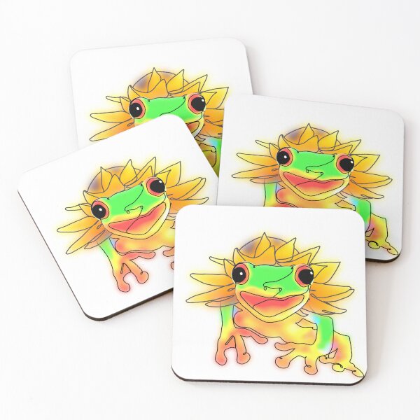 Item preview, Whimsical Frog in a Sunflower Hat – animalsinhats designed and sold by Ashley’sAnimalz.