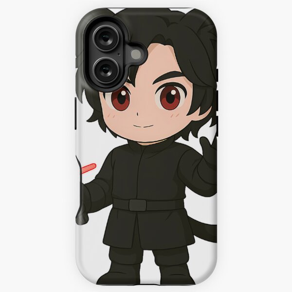 Vista previa del artículo con la obra «Chico Gato Kylo Ren Kawaii», diseñado y vendido por Mriven.