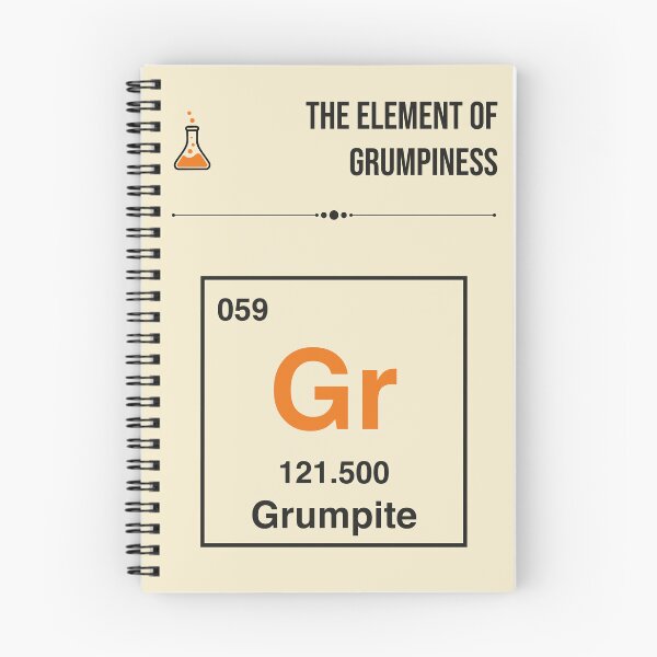Item preview, Element of Grumpiness Funny Periodic Table Sarcastic Humor designed and sold by Stadify.