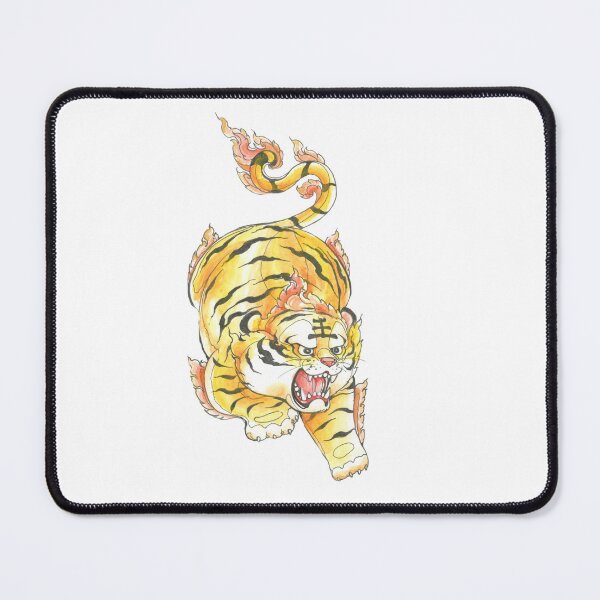 Item preview, Sacred Thai Battle Tiger – Hand-Drawn Mystical Warrior Spirit Animal Art designed and sold by JoynestStudioCo.