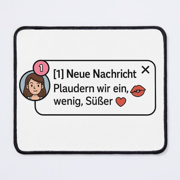 Item preview, New message – flirt alert! designed and sold by Kunst-Shirt.