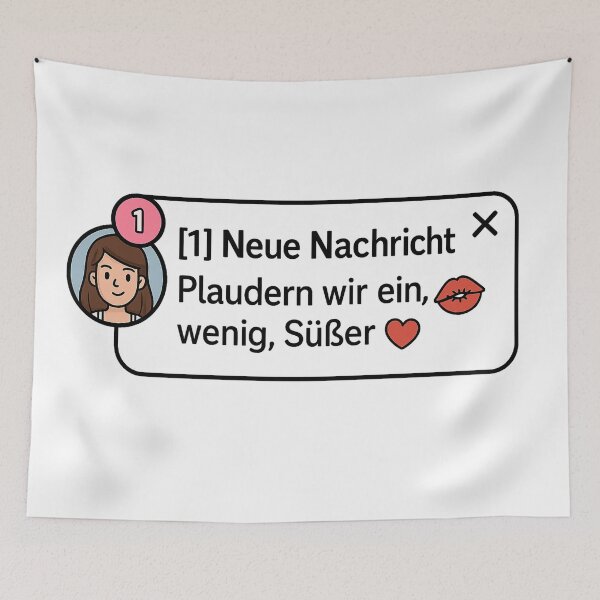 Item preview, New message – flirt alert! designed and sold by Kunst-Shirt.