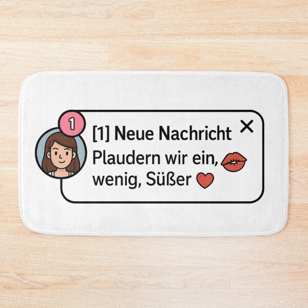 Item preview, New message – flirt alert! designed and sold by Kunst-Shirt.