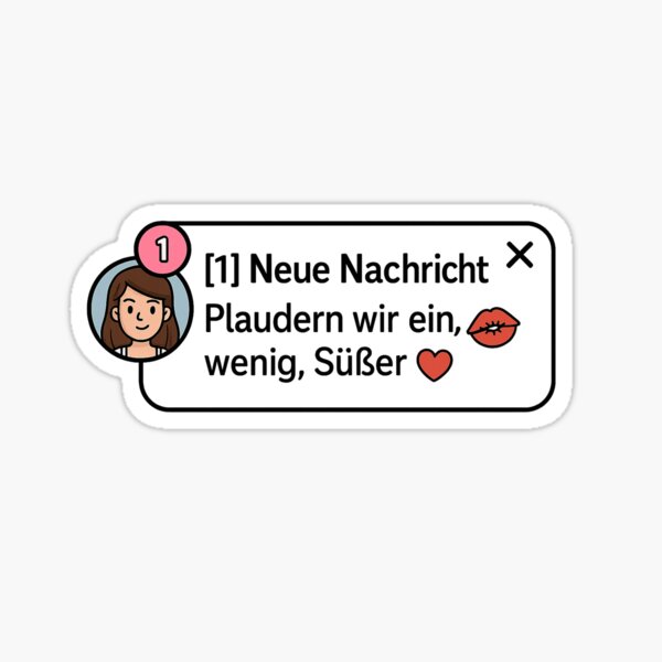 Item preview, New message – flirt alert! designed and sold by Kunst-Shirt.