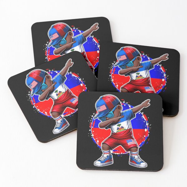 Item preview, Half American Half Haitian Boy Kid Haiti Flag USA flag designed and sold by NUMAcreations.