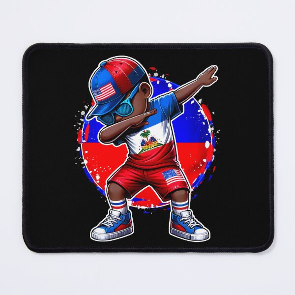 Item preview, Half American Half Haitian Boy Kid Haiti Flag USA flag designed and sold by NUMAcreations.