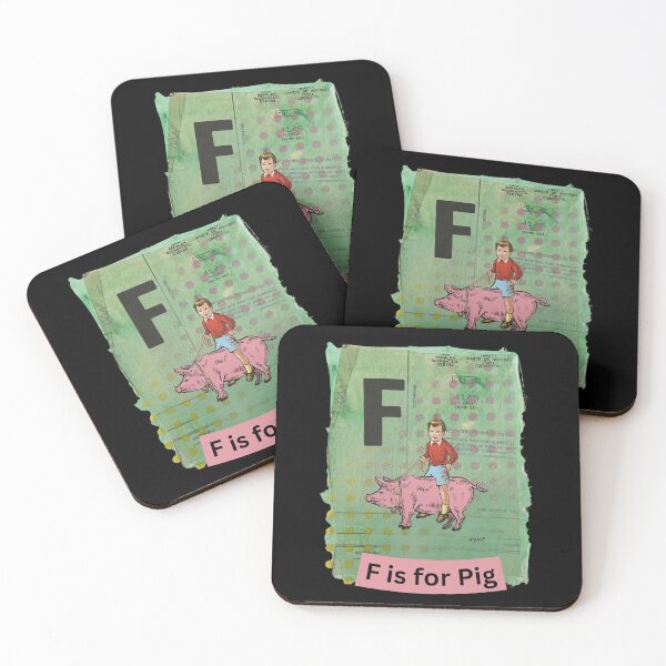 Item preview, Alphabet Flashcard - F is for Pig designed and sold by David Irvine.