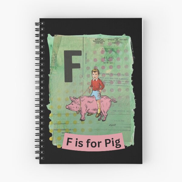 Item preview, Alphabet Flashcard - F is for Pig designed and sold by David Irvine.
