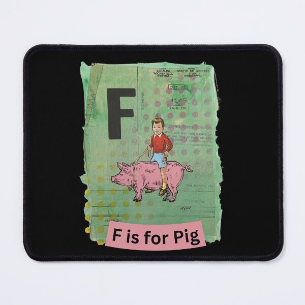 Item preview, Alphabet Flashcard - F is for Pig designed and sold by David Irvine.