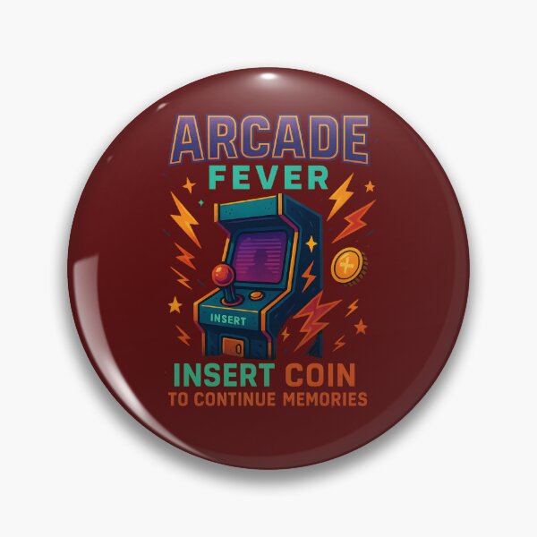 Item preview, Arcade Fever – Retro Gaming Nostalgia T-Shirt Design designed and sold by Maximilianos.