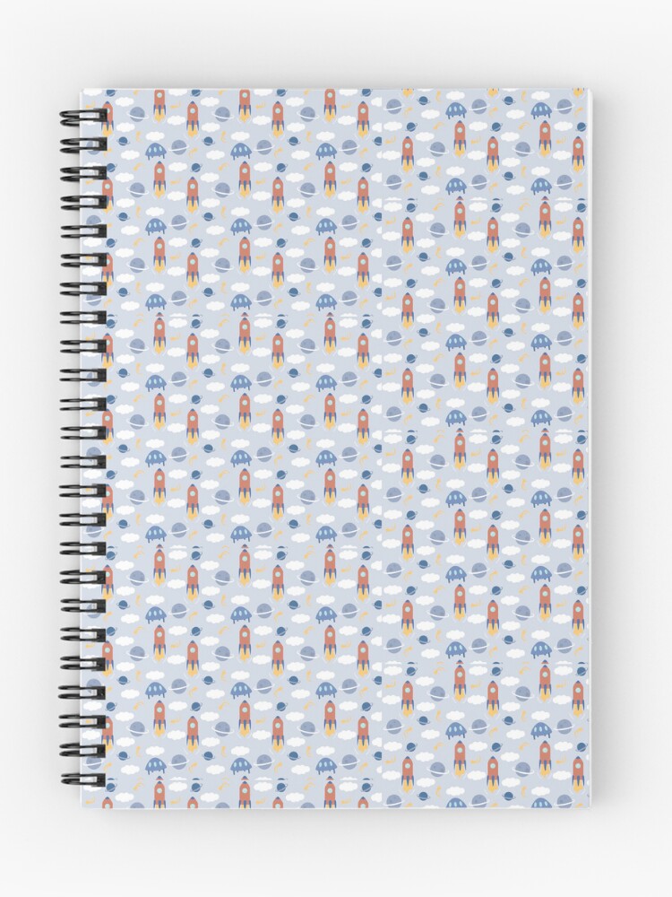 Thumbnail 1 of 3, Journal, young boy rocket pattern designed and sold by LAVISH-GRAPHICS.