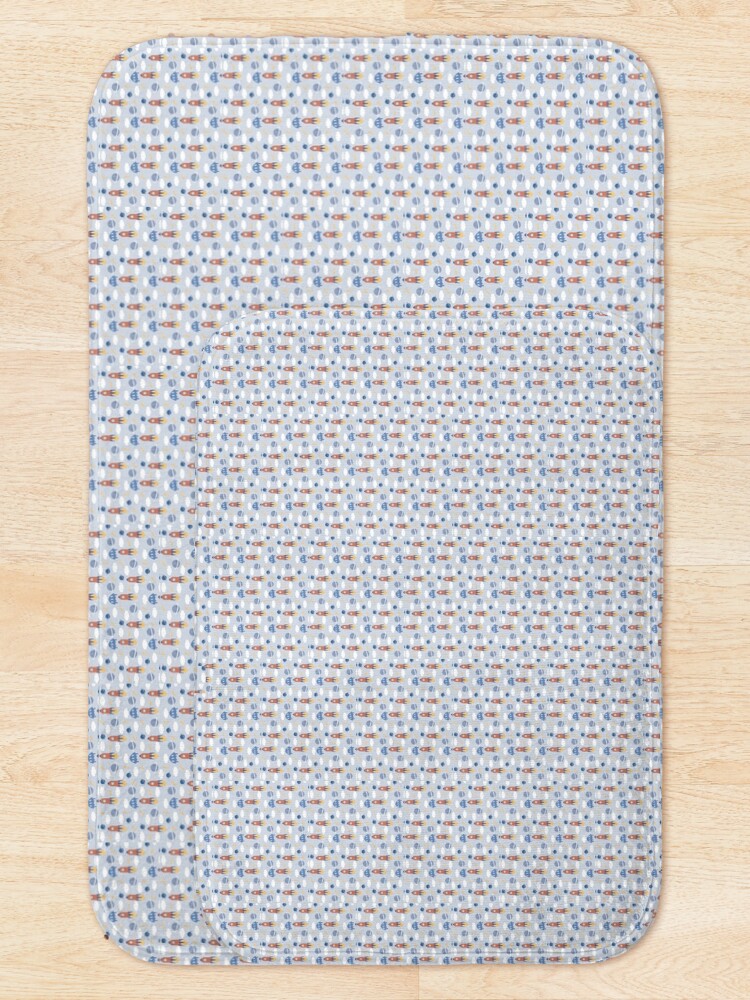 Thumbnail 5 of 6, Bath Mat, young boy rocket pattern designed and sold by LAVISH-GRAPHICS.