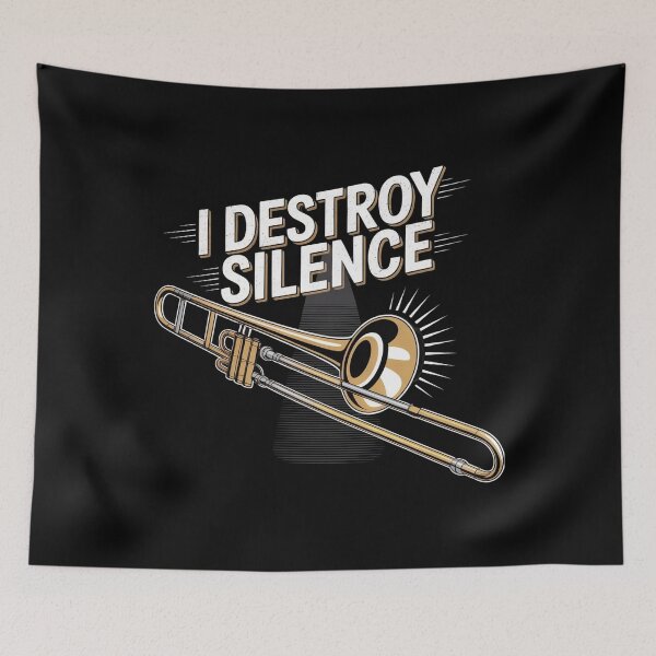 Item preview, I Destroy Silence Recto Trombone designed and sold by Redgiant87x.