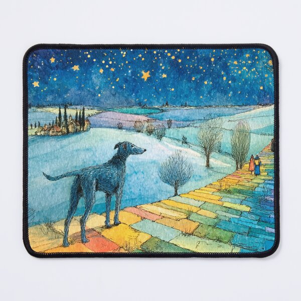 Item preview, The Rainbow Bridge - Scottish Deerhound designed and sold by aghnadarragh.