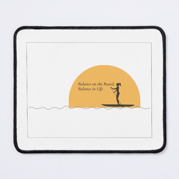 Item preview, Balance on the Board, Balance in Life – Paddleboard Sunset Silhouette designed and sold by bobparduephoto.