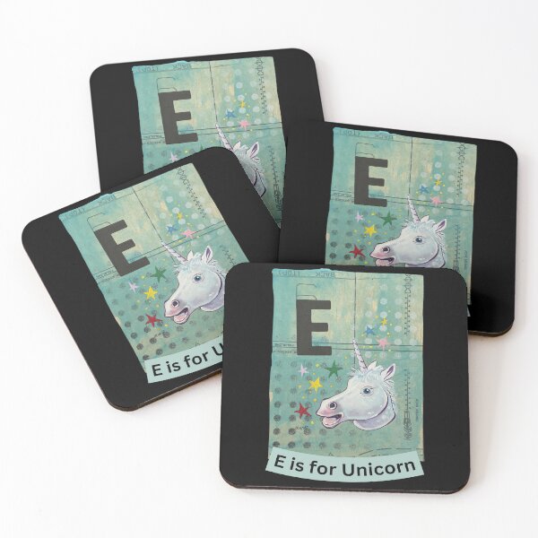 Item preview, Alphabet Flashcard - E is for Unicorn designed and sold by David Irvine.