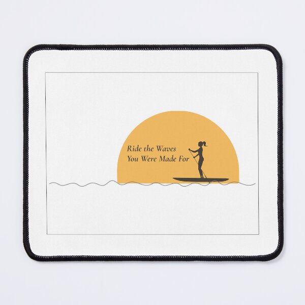 Item preview, Ride the Waves You Were Made For – Paddleboarder Sunset Art designed and sold by bobparduephoto.