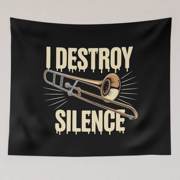 Item preview, I Destroy Silence Recto Trombone designed and sold by Redgiant87x.