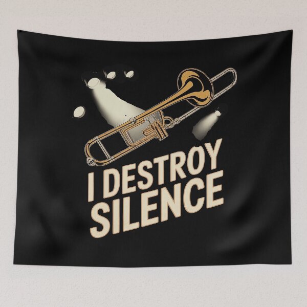 Item preview, I Destroy Silence Recto Trombone designed and sold by Redgiant87x.