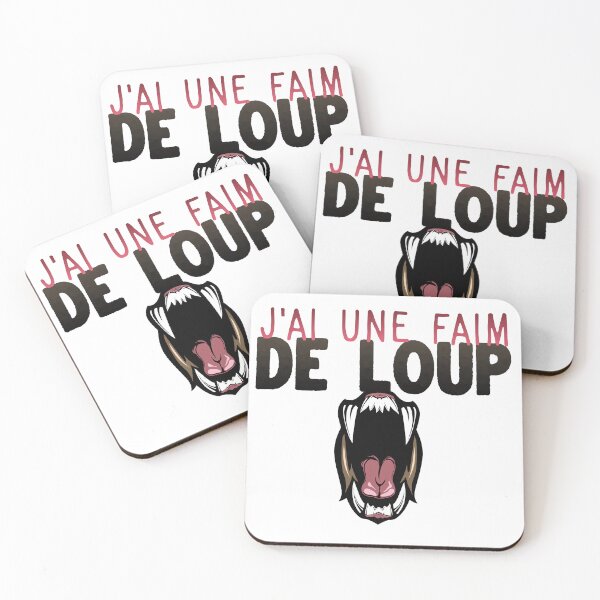 Aperçu de l'œuvre citation faim de loup humour gueule ouverte dent feroce créée et vendue par Achille3777.