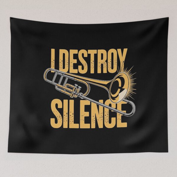 Item preview, I Destroy Silence Recto Trombone designed and sold by Redgiant87x.