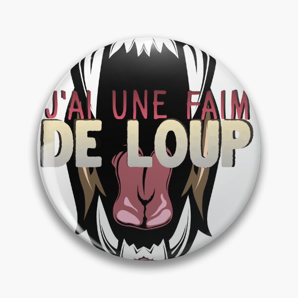 Aperçu de l'œuvre citation faim de loup humour gueule ouverte dent feroce  créée et vendue par Achille3777.