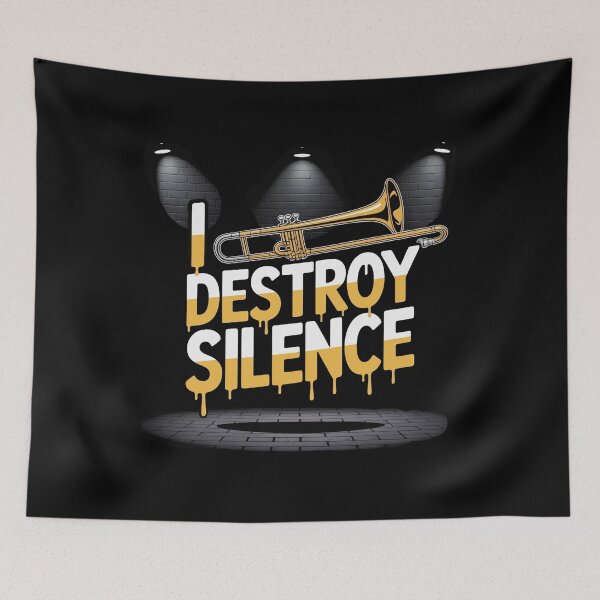 Item preview, I Destroy Silence Recto Trombone designed and sold by Redgiant87x.