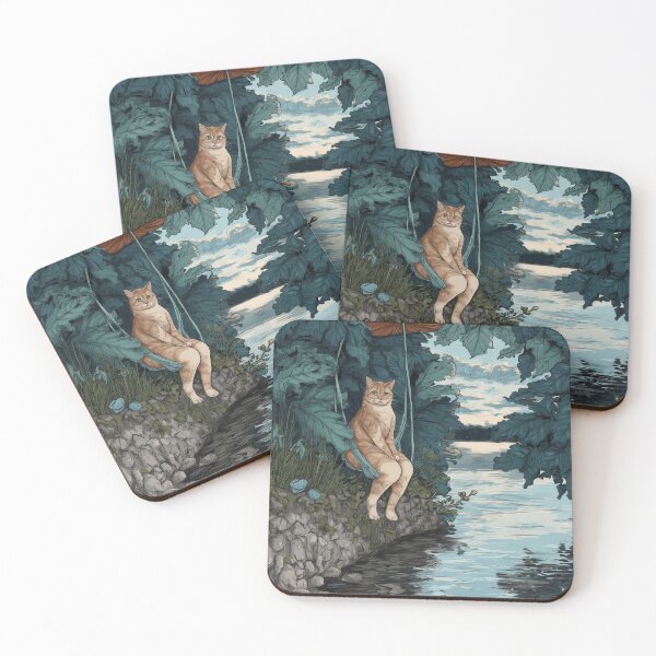 Item preview, Cat Lake Serenade designed and sold by SporeandCanvas.