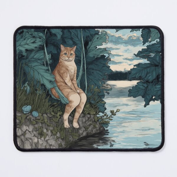Item preview, Cat Lake Serenade designed and sold by SporeandCanvas.